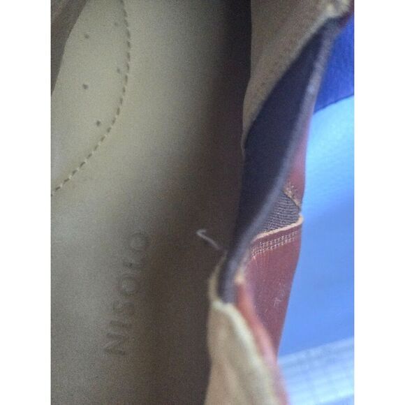 Nisolo "Eva Everyday" Brown Water Resistant Leather Pull On Chelsea Boot size 11 - Picture 12 of 12